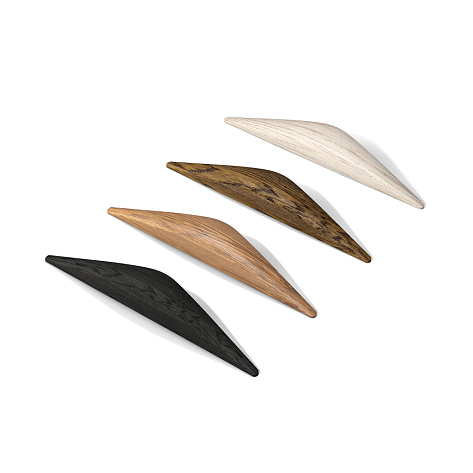 Ручка мебельная, накладная ПРЕСТИЖ, 64 мм, прозрачный, дуб