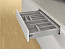 Лоток для столовых приборов OrgaTray 440 для InnoTech Atira/ArciTech, Гл441-520хШ301-350, пластик, серебристый, Art.9194933, Hettich