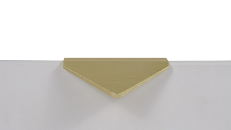 Ручка мебельная, торцевая ICON RT014BSG.1/32, 32 / 70 мм, брашированное сатиновое золото, Boyard