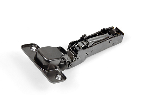 Петля NEO PROFI с эксц. рег. полунакладная 105* с амортизатором, clip-on, черный никель H306B02/BN, BOYARD