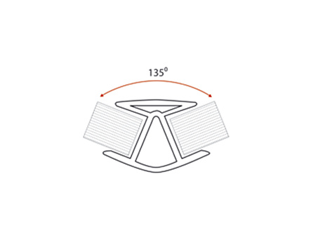 Угловое соединение для цоколя 135 H-150 мм, ваниль