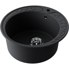 Мойка кухонная Omoikiri Tovada 51-BL, 510х207мм, Artgranit/Черный, в комплекте