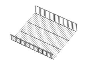 ARISTO Полка-корзина проволочная, серия 460, L=450, металлик Art. WA0335.VP045.MG0PC.RA