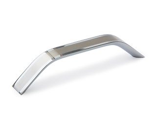 Ручка мебельная, скоба ALM PREMIUM-002, 192 мм, хром/нержавейка LUX, Mico