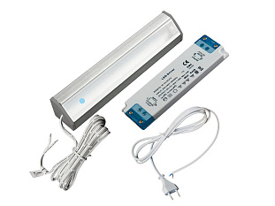 Комплект угл. профиля 0,58 м с LED лентой/теплый свет/блок пит/сенсор-выкл/сет.шнур