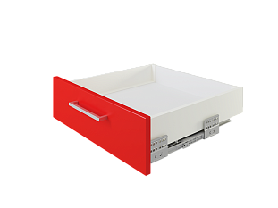 Комплект ящика с прямыми боковинами СТАРТ SOFT с доводчиком стандартной высоты, 86мм, белый, SB18W.1/550, Boyard