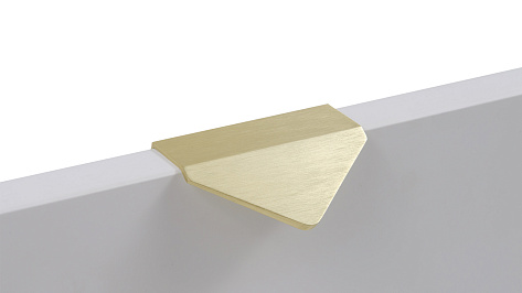 Ручка мебельная, торцевая ICON RT014BSG.1/32, 32 / 70 мм, брашированное сатиновое золото, Boyard