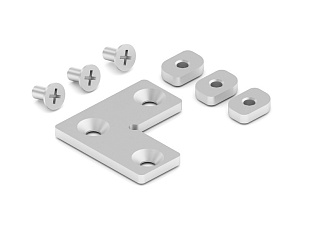 ARISTO Уголок соед. рамы под стекло NOVA с крепежом, NA0206.VP000.ZN0EP.CY