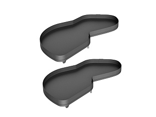 2 полки + рычаги Леманс, 450 мм, Арена ПЬЮР, Комплект установочный, левый, антрацит, цвет дна антрацит, антислип, Art. 2603939846, Kessebohmer