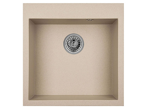 Мойка кухонная Granula 5102, 510х520х200мм, ПЕСОК, искусственный камень, в комплекте