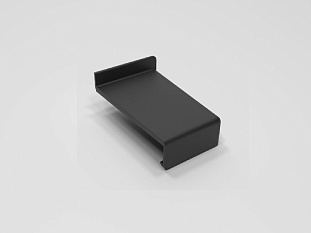 Накладка декоративная для навеса ABS, №2-Черный, левая