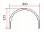 Полукруг 960мм, 4044.CR (JK23), Россия