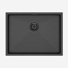 Мойка Paulmark  NEXT-580,580х440мм ,вороненая сталь, в комплекте