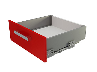 Комплект ящика  с прямыми боковинами СТАРТ SOFT с доводчиком средней высоты, 118мм, серый, SB19GR.1/300, Boyard