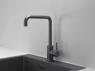 Смеситель Granula 7110, ГРАФИТ МАТОВЫЙ, Kitchen Space,латунь