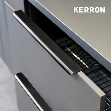 Ручка мебельная, торцевая LOVE, 320/397 мм, матовый чёрный, Китай