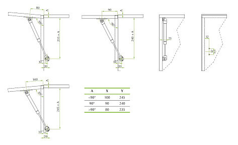 Газ-лифт 60N  Art 595K10060603000, FGV