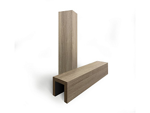 Декоративная рейка 2780x50x30 мм, открытые WOOD (ETW06)Lorenzo, ETERNO