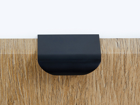 Ручка мебельная, торцевая МОНТЕ RT110BL.1/16, 16 / 40 мм, черный, Boyard