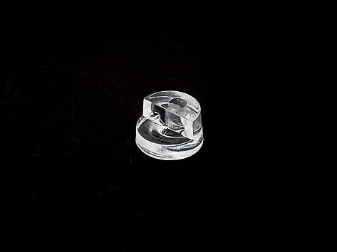 Зеркалодержатель пластиковый (клямер круглый), прозрачный