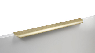 Ручка мебельная, торцевая MONTE RT110BSG.1/000/400, 320 / 400 мм, брашированное сатиновое золото, Boyard