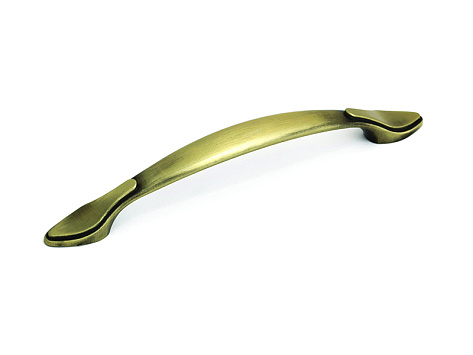 Ручка мебельная, скоба RS-015, 128 мм, античная бронза, Kerron