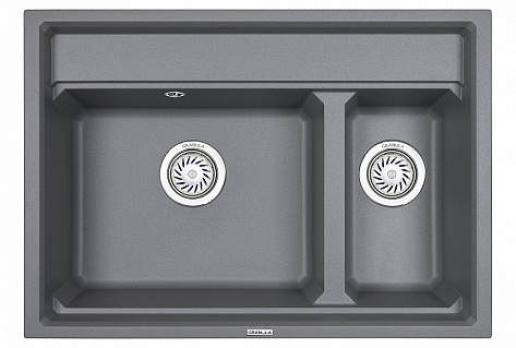 Мойка кухонная Granula KS-7302, 730х510х245мм, алюминиум , искусственный камень