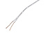 Соединительный провод 2х0,34мм2 , AWM2468 (22AWG) max. 3А, белый, луженый