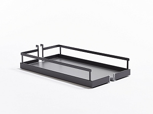 Полка 150 мм Диспенса/Диспенса Джуниор, Арена СТИЛЬ, антрацит, цвет дна антрацит, антислип, Art. 2601779846, Kessebohmer