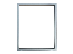 Опора для кухонной столешницы П-образная, 30х60, 820x595+5мм, усиленная, алюминий матовый (RAL9006)