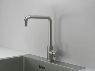 Смеситель Granula KS-7110, МАТОВАЯ СТАЛЬ , Kitchen Space,латунь