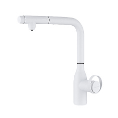 Смеситель высокий Paulmark Ur213104-431, с питьевой водой, белый матовый, латунь