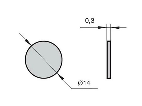 Заглушка-самоклейка d=14мм, вишня верона 315, комплект 25шт.