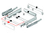 Боковина ящика InnoTech Atira, высота 70 мм, длина 470 мм, белый, правая, Art.9194413,  Hettich