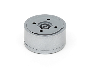 Опора Рондо альто, регулируемая D60, H30+10, круглая, пластиковая, матовый хром