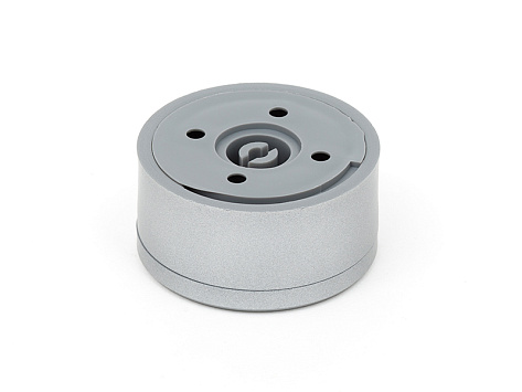 Опора Рондо альто, регулируемая D60, H30+10, круглая, пластиковая, матовый хром