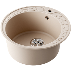 Мойка кухонная Omoikiri Tovada 51-SA, 510х207мм, Artgranit/Бежевый, в комплекте