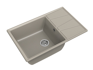 Мойка кухонная Granfest GF - V-780L, 780x500x200мм, топаз, искусственный камень, в комплекте