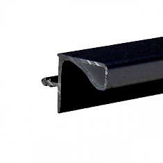 Ручка-профиль, Gola Premium для верхних модулей, 4,2 м, (для 16мм ДСП), черный брашированный, Россия