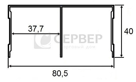 Направляющая верхняя шимо темный/дуб галифакс 2950 мм, Dorwell