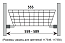 Dorwell корзина сетчатая в модуль 600мм, белый, 555x470x160мм