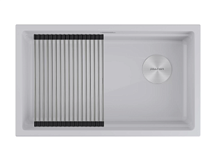 Мойка Paulmark гранит LUMI-PRO 74 UNI, белый, 740х450мм