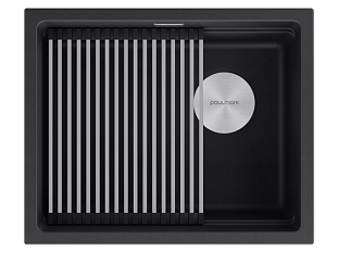 Мойка Paulmark гранит LUMI-PRO 55 UNI, черный, 550х450мм