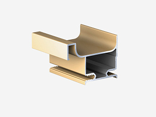 Ручка-профиль, Gola верт. оконечный, 4,5 м, золото (для 16мм ДСП), Россия