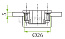 Петля QS Mini Slide On для стекла вкладная 105* Art. 51.QS51.23.15, FGV