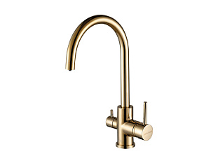 Смеситель высокий Paulmark Es213211, с питьевой водой, золото