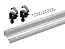 Комплект профилей WingLine L, 1200 мм с перфорацией, алюминий, анод. серебро Art. 9339500, Hettich
