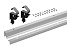 Комплект профилей WingLine L, 1200 мм с перфорацией, алюминий, анод. серебро Art. 9339500, Hettich