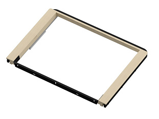 ARISTO Рамка для фасада, серия 460, L=607, дерево светлое, чёрный Art. WD0423.VP607.BK0PC.RU