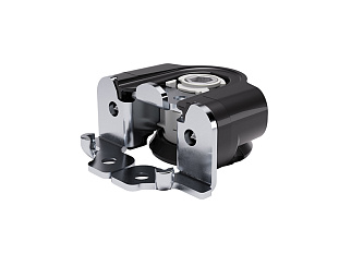 Опора мебельная INTEGRATO TECH D, со штифтами и предустановленными саморезами, регулировка 12 мм